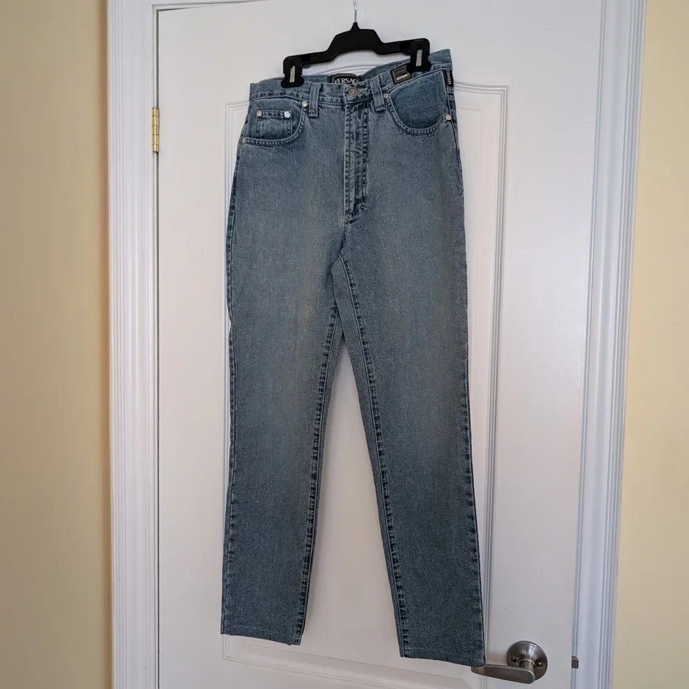 Versace Jeans Couture Denim with Black Leather Patch - Picture 8 of 15
